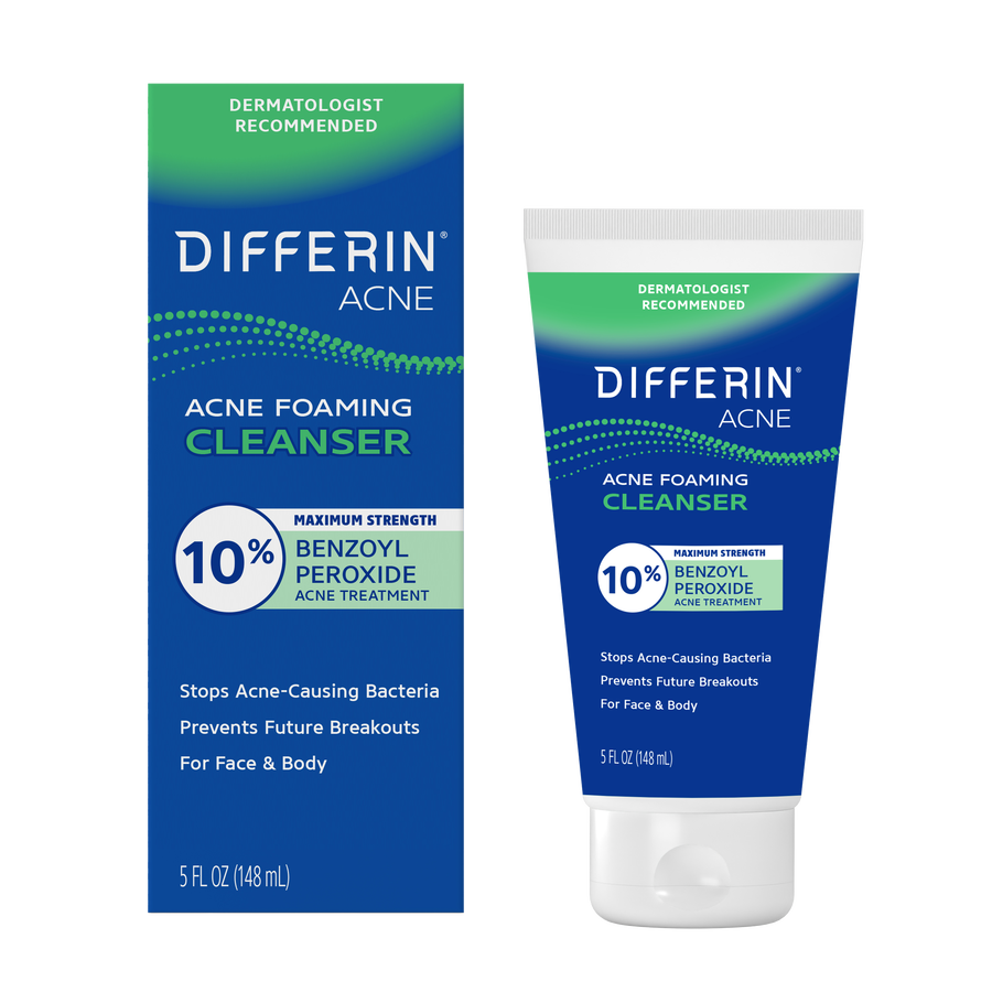 Differin Maximum Strength Acne Foaming Cleanser 10% Benzoyl Peroxide