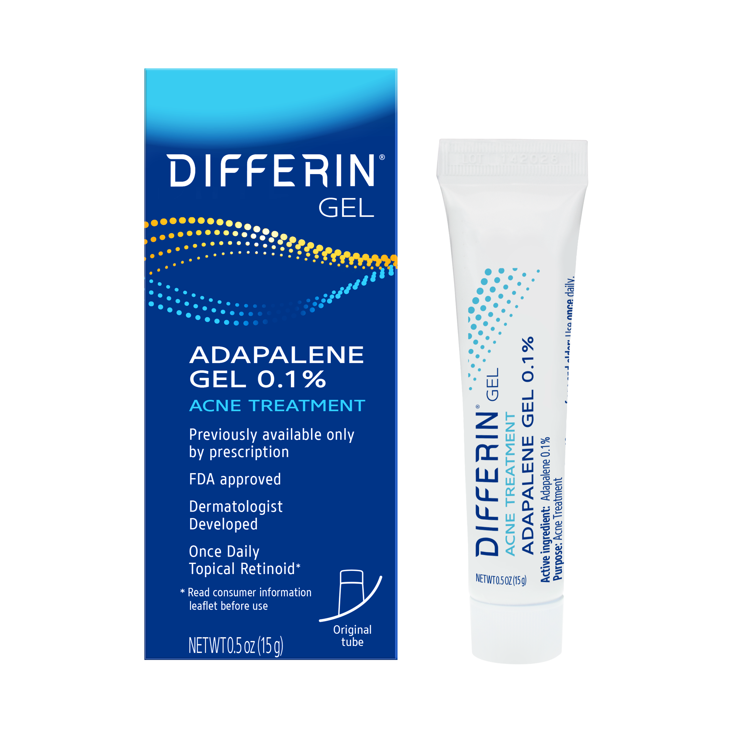 Differin Retinoid Adapalene Gel 0.1%
