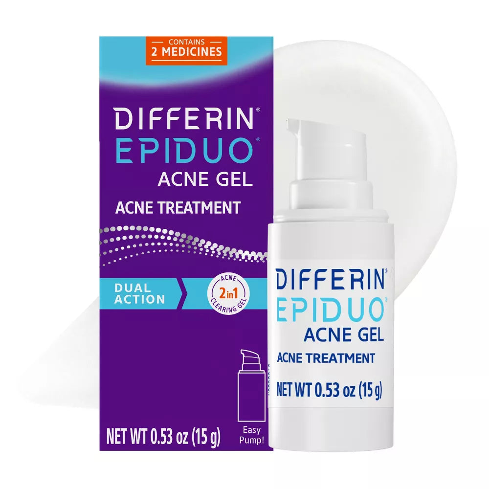 Differin Epiduo Acne Gel Adapalene 0.1% + Benzoylperoxide 2.5%