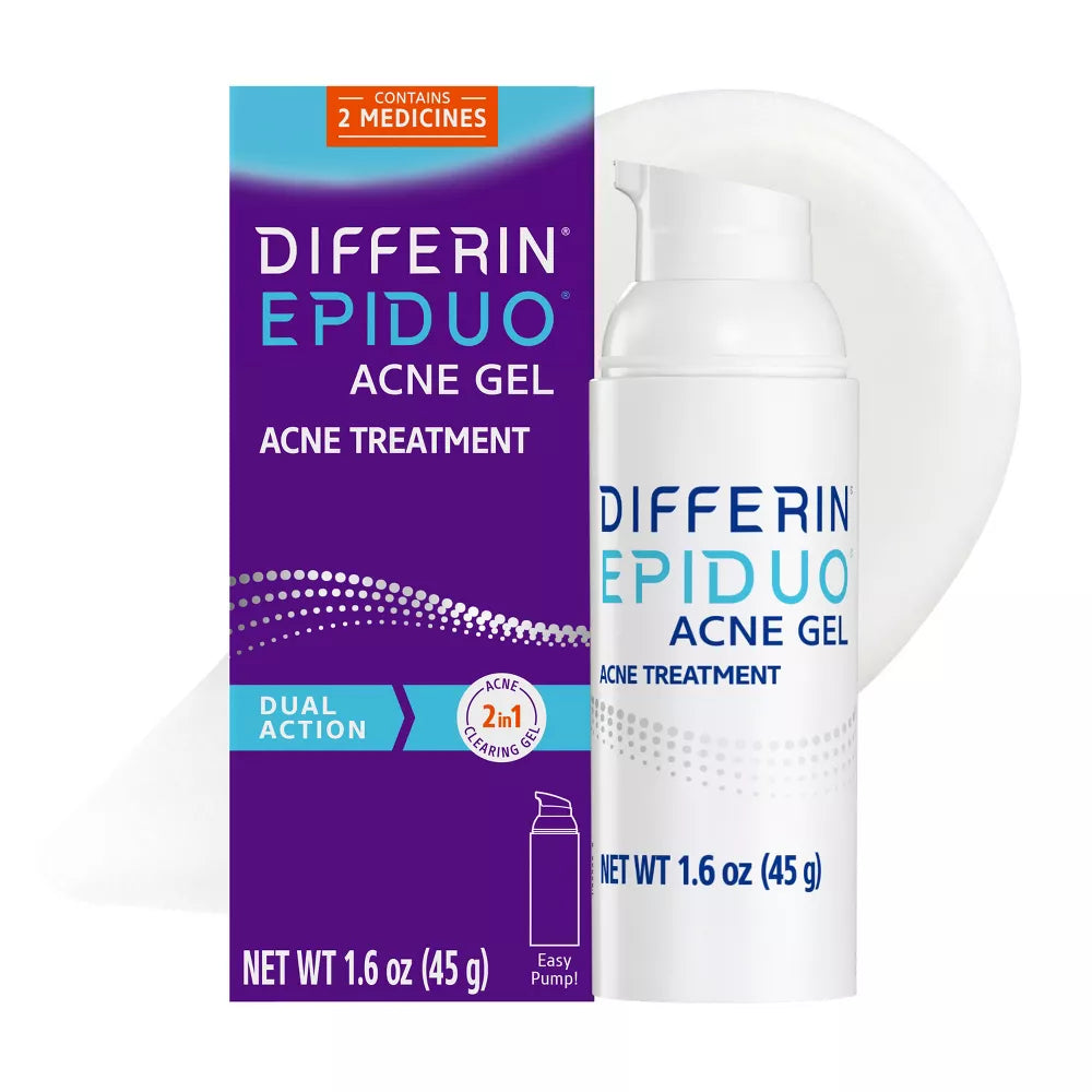 Differin Epiduo Acne Gel Adapalene 0.1% + Benzoylperoxide 2.5%
